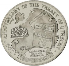 Gibraltar 3 pounds 2013 UNC