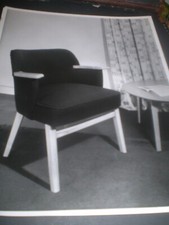 social history 1950's retro furniture ARDALE CHAIR INTERIOR photograph 10'inch