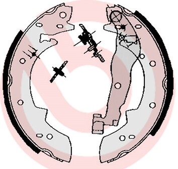 New brake shoe - new,