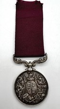 Army Long Service Good Conduct Medal QV PARKER BQMS W Battery RA officer LSGC