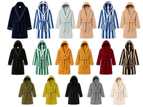 Unisex bathrobe cotton - unisex, terry