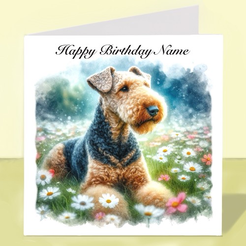 Personalised airedale terrier - personalised,