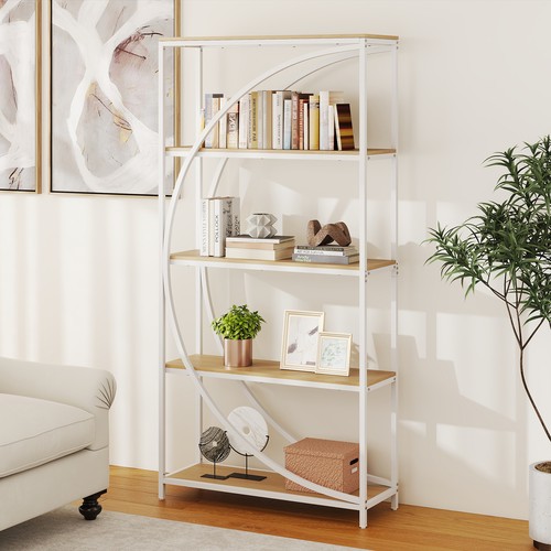 Tier bookshelf industrial - 5-tier,