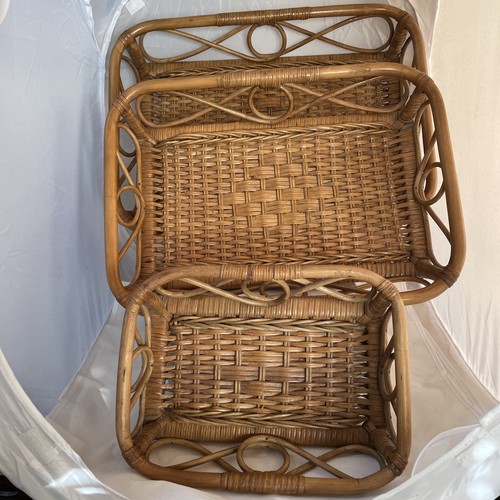 Set boho chic bamboo trays - set,