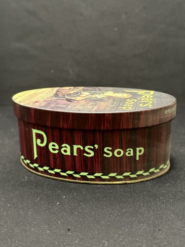 Vintage pears soap metal tin - vintage,