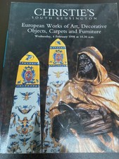 CHRISTIES AUCTION CATALOGUE 1998 EUROPEAN  ART DECORATIVE OBJECTS CARPETS FURNIT