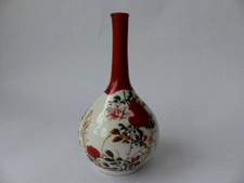 19th c Japanese Early Meiji Era  Kutani Bottle Vase