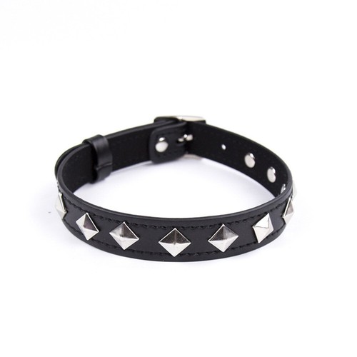 Studded collar necklace choker - studded,