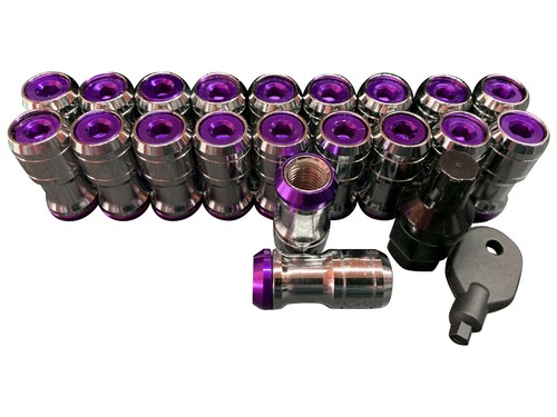 Chrome purple lug nuts for - purple,