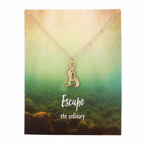 Escape mermaid gold necklace - escape,