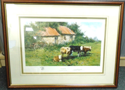 Framed print the orphans - print,