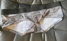 XL Men's sexy grey camo low