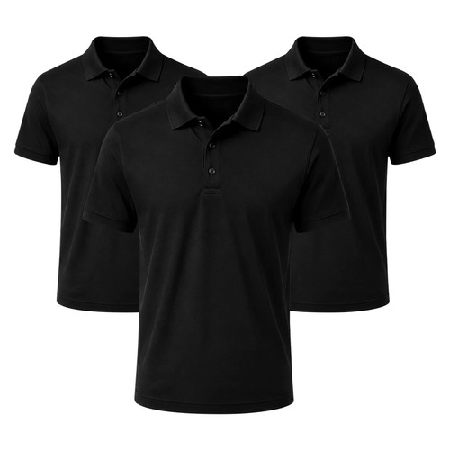 Mens polo shirts pique - 3p,