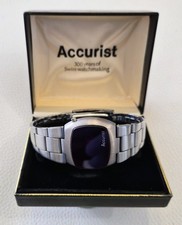 Boxed Accurist LED wristwatch