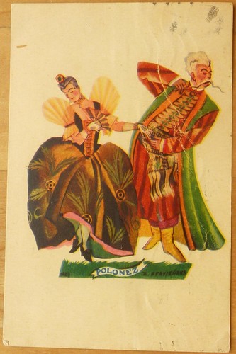 Postcard artist card - , polonez