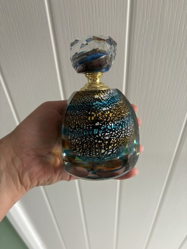 Vintage glass perfume bottle - perfume,
