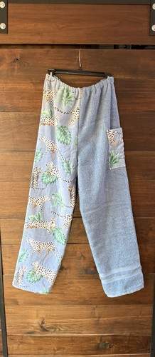 Towel pants blue cheetahs - towel,