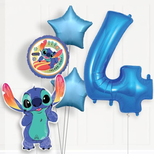 Stitch 4th birthday helium - 4th,