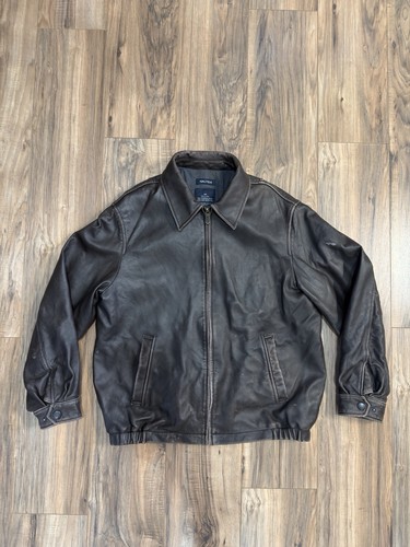 Nautica genuine leather bomber - nautica,