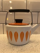 Catherine Holme Kettle With Orange Lotus Print