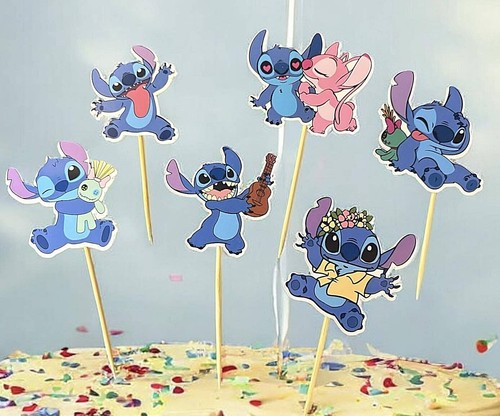 Stitch cupcake toppers - stitch,
