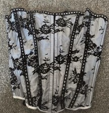 Ladies corset basque burlesque / bondage strapless ladies clothes / pole dancing