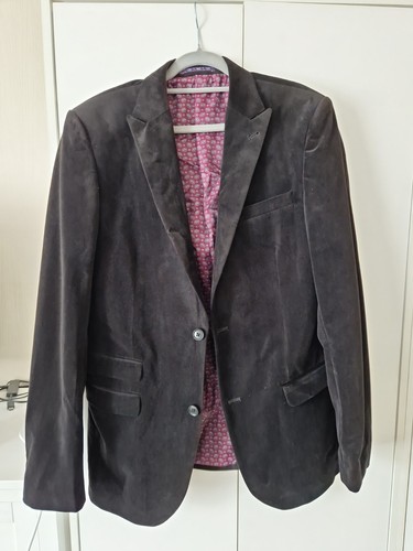 Next mens black - velvet, blazer
