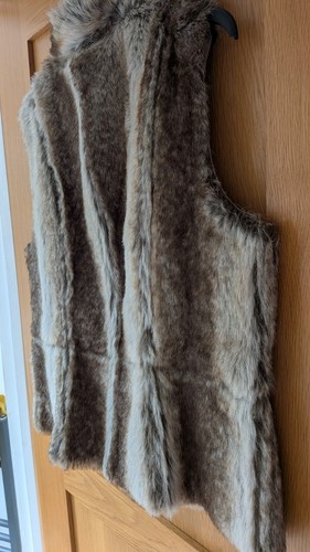 Vintage monsoon faux fur gilet - vintage,