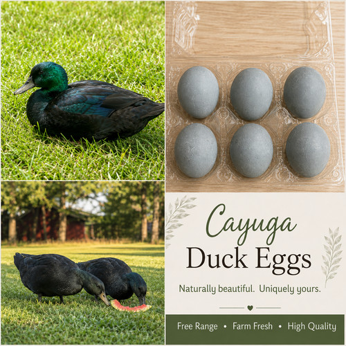 Cayuga hatching eggs - 6, |