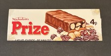 MACINTOSH 4p PRIZE ORIGINAL VINTAGE 1970s CHOCOLATE BAR SWEETS WRAPPER VERY RARE