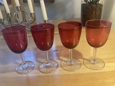 Vintage set of Cranberry &