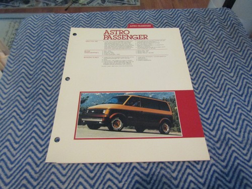 1987 chevrolet astro passenger - chevrolet,