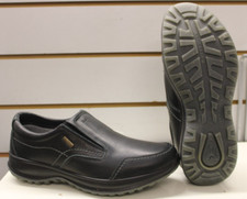 Travel Fox Active 8615 Black Leather Casual Slip On Shoes UK 6.5 EU 40 Grisport