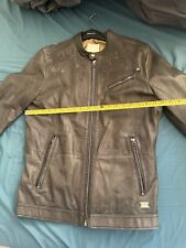 diesel leather jacket mens large