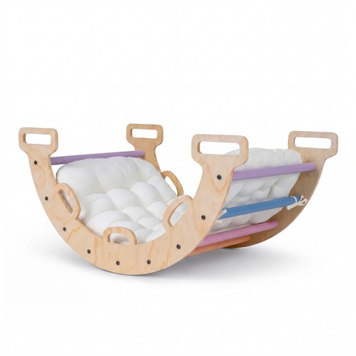 Wooden rocking climbing - rocking, arch