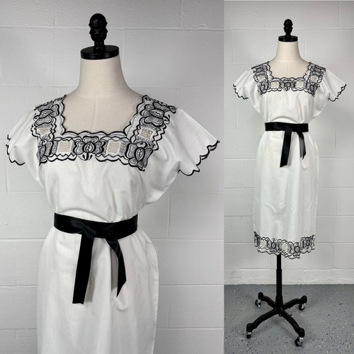 Vintage white huipil mexican - white,