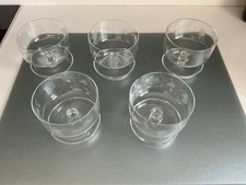 5 Vintage Stackable Clear
