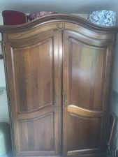 Romantic Grange Wardrobe Hanging Space And Shelves Solid Cherry Front