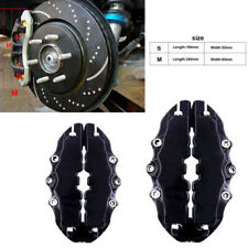 4Pcs Universal 3D Black Front+Rear Car Disc Caliper Brake Cover Car Accessories