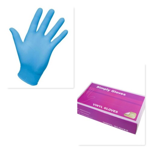 Simply gloves disposable blue - gloves,