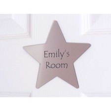 Personalised star door sign - star,