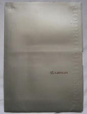 1992 Lexus LS400 UK Press information pack including photographs