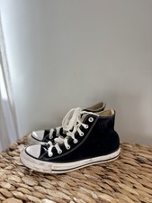 CONVERSE Chuck Taylor Black Trainers Lace Sport Shoes Unisex Size UK 5.5 EU 38