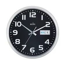 Acctim Supervisor Quartz Wal Clock With Day and Date Display 320mm Diameter C...