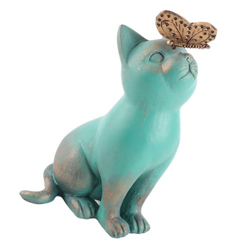 Garden cat statue retro - garden,