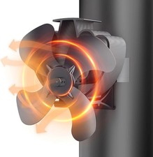 New DRCOKARS Heat Powered Magnetic Log Burner / Chimney STOVE FAN HL-600E - B10