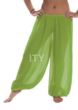 Yellow Green Chiffon Harem