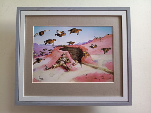Loon shooting print fly - shooting,