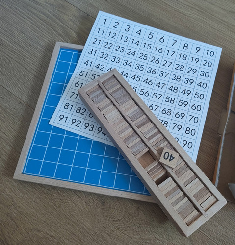 Montessori 100 numbers - montessori, 1-100