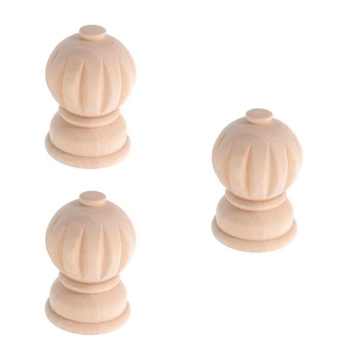 Pcs wood carving - 3, capital